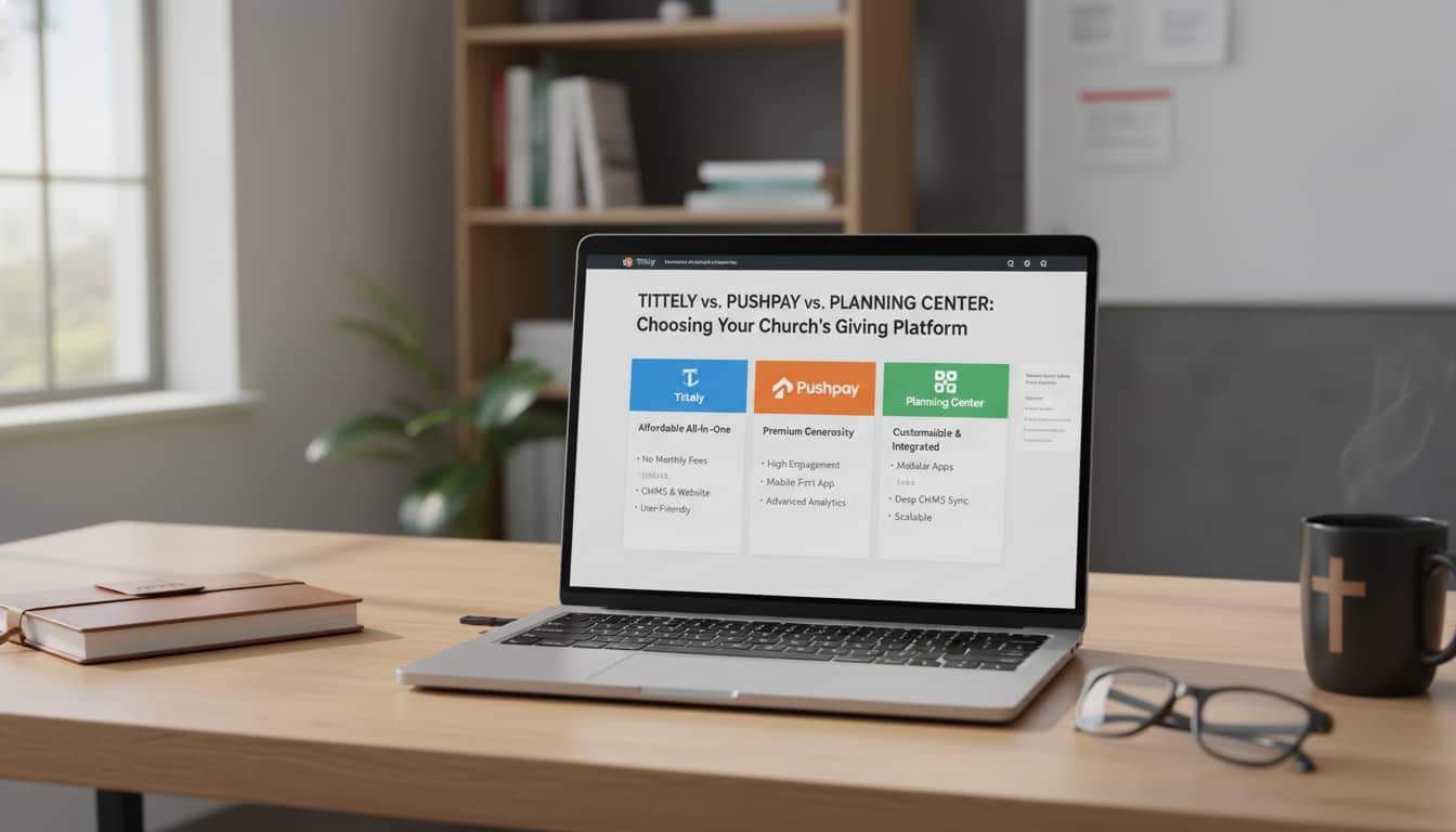 Tithely vs Pushpay vs Planning Center